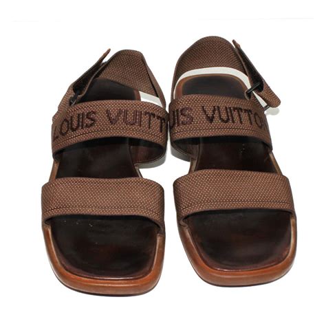 louis vuitton sandals man|men's luxury sandals leather.